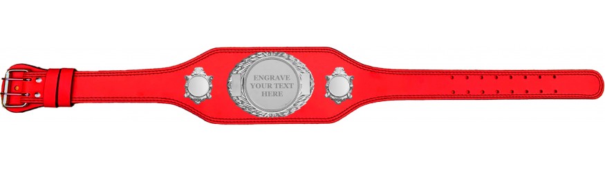 CHAMPIONSHIP BELT - BUD295/S/ENGRAVES - AVAILABLE IN 4 COLOURS